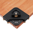 Aluminum Alloy 4 In 1 Router Table Corner Jig Radius Template R15 R20 R25 R30 Woodworking Quick Router Corner Radius Jig