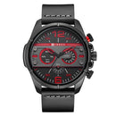 CURREN 8259 Casual Quartz Watches Rubber Band Military Analog Leather Quartz Wrist Watch