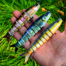Proberos 1PC 135mm 19g Multi Hard Bait Sea Fishing Lure 4D Fish Lures With 2 Hooks