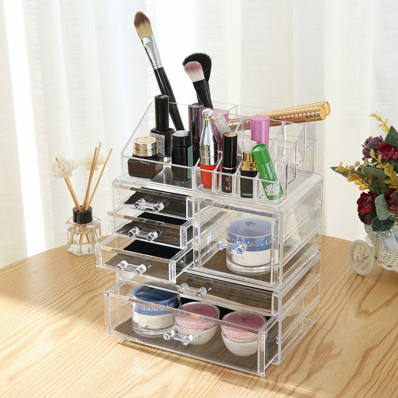 24*15*30cm Acrylic Injection Molding Processing Cosmetic Organizer Storage Rack DIY Desktop Finishing Box