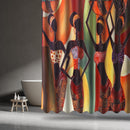 Waterproof Custom Distinctive Cartoon African Woman Bathroom Shower Curtains Home Decor 60''x72''