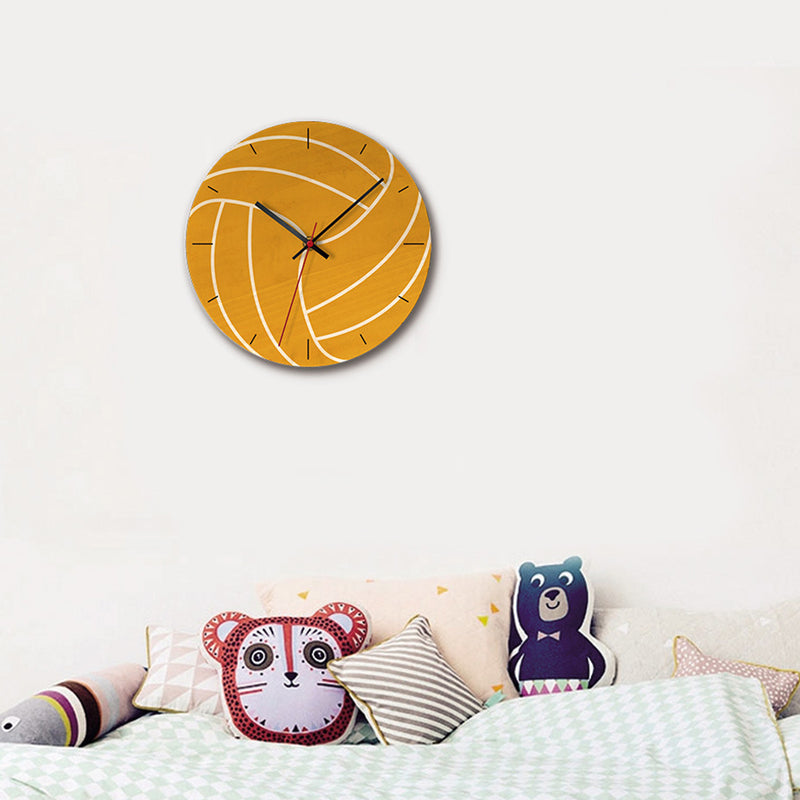 Loskii APC027 Creative Ball Wall Clock Mute Wall Clock Quartz Wall Clock For Home Office Decorations