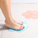 Suction Cup Shower Mat Lazy TPR Bath Massage Pad Cleaning Tool Foot Massager Mat