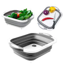 Portable Folding Dishwashing Drain Basin Fruits Vegetable Cleaning Washbasin Camping Picnic