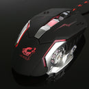 Free Wolf 4000DPI 6 Button LED Optical Gaming Mouse Mechanical Macro Programmable for PC Laptop