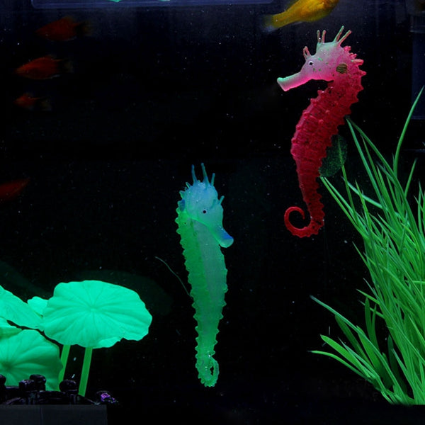 Luminous Artificial Simulated Hippocampus Environmentally Friendly Material Aquarium Fish Tank Decor