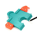 Drillpro 5 Inch Profile Copy Contour Gauge Self-lock Wood Laminate Tool Duplicator Profile Gauge