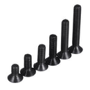 120Pcs M3 Carbon Steel DIN7991 Flat Head Screw Countersunk Hex Socket Cap Bolt for RC Model