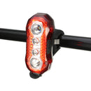 BIKIGHT 150LM Bicycle Light 4LED 5 Models USB Rechargeable Safety Front Tail Light