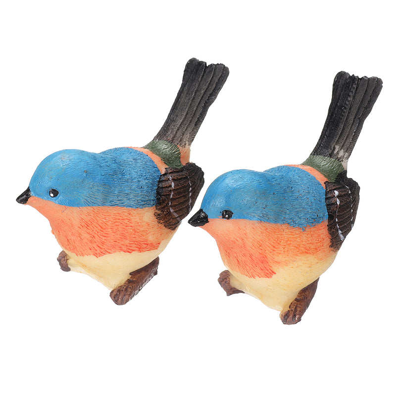 2Pcs/Set Solar Power Bird LED Light Outdoor Garden Lawn Waterproof Yard Lamp Street Light Decor