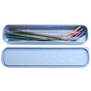 8pcs Stainless Steel Colorful Curved Straw Reusable Straw Set with 2 Brushes Storage Box