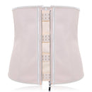 Women's Underbust Latex Slimming Zip Corset Sport Girdle Waist Trainer Cincher Slimming Body Shaper
