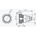 12V 5 Pin Led Push Button Switch Plastic Lamp Car Horn Switch Access Control Switch