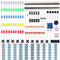200pcs Electronics Component Basic Starter Kits Resistor Buzzer Capacitor LEDs