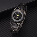Hollow Circle Spacer Strap Simple Dial Flowing Crystal Case Fashion Women Quartz Watch