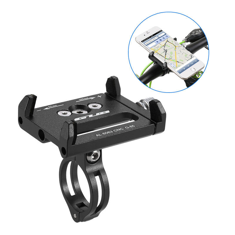 GUB G85 AL6063 CNC Bicycle Phone Holder Bracket for Phone GPS Device Up To 6.2 Inch Non-slip