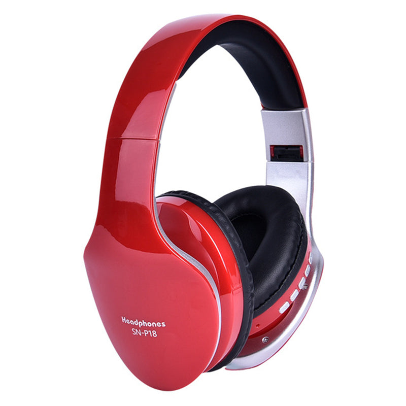 Bakeey SN-P18 Wireless bluetooth Headphone Foldable Stereo Handsfree 3.5mm Audio TF Card Headset with Mic