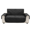 Black Microfiber Pet Dog Kids Couch Sofa Furniture Protector Cover Strap Waterproof Chair Covers