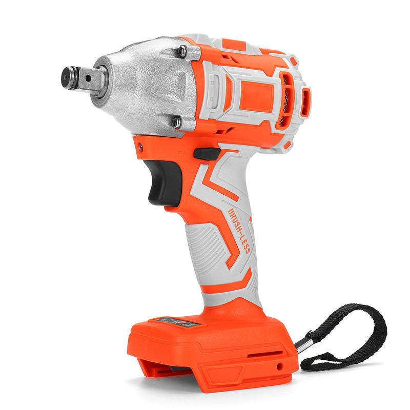 580Nm 4000rpm LED Cordless Motor Electric Brushless Impact Wrench for DIY General Building Car Repairing Engineering Adpated To Makita Battery