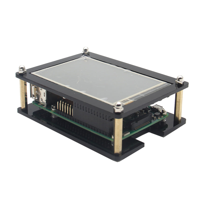 3.5 Inch HD Touch Screen 480x320@60fps + Acrylic Case Kit For Raspberry Pi 3 Model B / 2 Model B