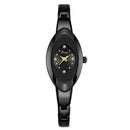 LONGBO 80460 Simple Crystal Dial Waterproof Elegant Crown Fashion Ladies Dress Women Full Steel Quartz Watch