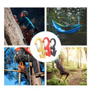 Xmund XD-TK3 Outdoor Hiking Climbing Durable 9-Shaped 25KG Bearing Carabiner with 2M Rope-Black/Red/Gold