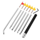 Drillpro Wood Turning Tool with Wood Carbide Insert Cutter Round Shank Woodworking Tool/Aluminum Alloy Handle