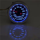 52mm Universal Blue LED Pointer Turbo Boost Gauge Meter PSI Smoke Tint Len