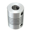 Machifit Flexible Shaft Coupling ID3/4/5/6/6.35/8mm x OD19mm x L25mm CNC Stepper Motor Coupler Connector