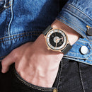 NAVIFORCE 3007 Mesh Steel Watch Band Quartz Watch Calendar Sport Business Men Watch
