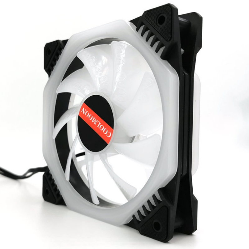 Coolmoon 6PCS 120mm Multilayer Backlit RGB Cooling Fan Computer Case PC CPU Cooling Fan with the Remote Control