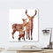 Miico Hand Painted Oil Paintings Simple Style Deer Family A Wall Art For Home Decoration Painting