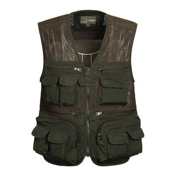 Multi Pockets Fishing Mesh Vest  Hunting Vest Photographing Vest Fishing Clothes