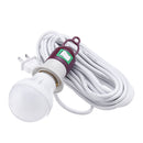 AC220V E27 5W Pure White Emergency LED Light Bulb with 5M Cable Line US Plug for Outdoor Camping