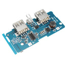 3pcs 3.7V To 5V 1A 2A Boost Module DIY Power Bank Mainboard Built In 18650 Lithium Battery
