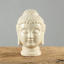 Modern B uddha Head Ceramic Sculpture Ornament Statue Office Room Art Home Decorations