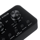 X7 Live Sound Card Microphone 20 Functions Voice Changer for Mobile Phone PC Computer Broadcast
