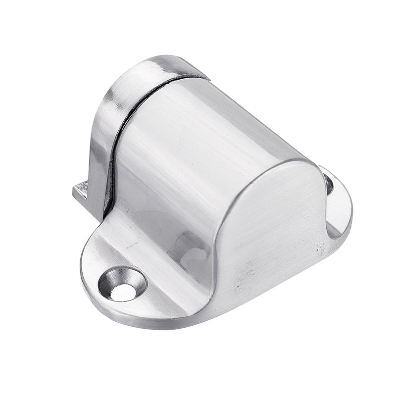 Solid Heavy Duty Zinc Alloy Adjustable Magnetic Door Stopper Hidden Floor Mount Door Catch Free Punching Door Holder w/ 3M Sticker