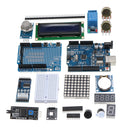 Ultimate UNO R3 LCD1602 Starter Kit With Keypad Servo Motor Gas Relay RTC Module Geekcreit for Arduino - products that work with official Arduino boards