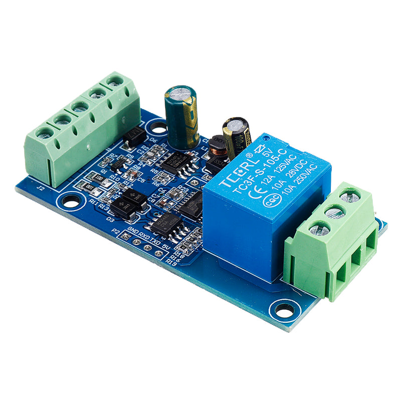 Modbus RTU 7-24V Relay Module RS485/TTL 1-way Input and Output with Anti-reverse Protection