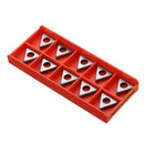 Drillpro 10pcs Carbide Shim Accessories Cutter Pad MT1603/MT1604/MT2204 for CNC Lathe Turning Tool TNMG16 TNMG22 Inserts