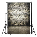 5X7FT Retro Brick Wall Floor Photography Backdrop Background Studio Prop