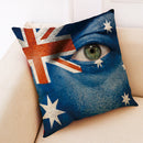 Honana BX The 2018 World Cup Cotton Linen Cushion Pillow Case Eye National Flag Pillow Cover