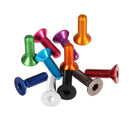 Suleve M3AH9 10pcs M3x10mm Countersunk Hex Socket Screw 7075 Aluminum Alloy Flat Head Metric