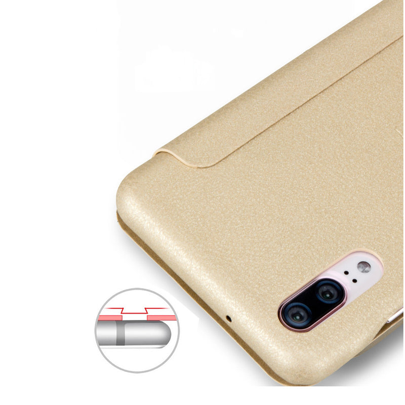 LENUO Flip Full Cover Soft PU Leather Protective Case For Huawei P20