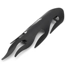 9 Inch Exhaust Muffler Pipe Heat Shield Flame Cover Heel Black/Chrome