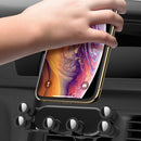 Bakeey Mini Gravity Linkage Automatic Lock Air Vent Car Phone Holder Car Mount For 4.0-6.5 Inch Smart Phone iPhone 11