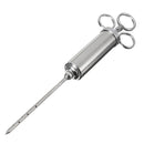 2 Ounce Stainless Steel Flavor Injector Syringe Needle Marinade