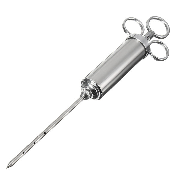 2 Ounce Stainless Steel Flavor Injector Syringe Needle Marinade