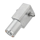 Machifit JGY-370 DC 6/12/24V 150RPM Double Shaft Worm Gear Motor Self-locking Reduction Gear Motor